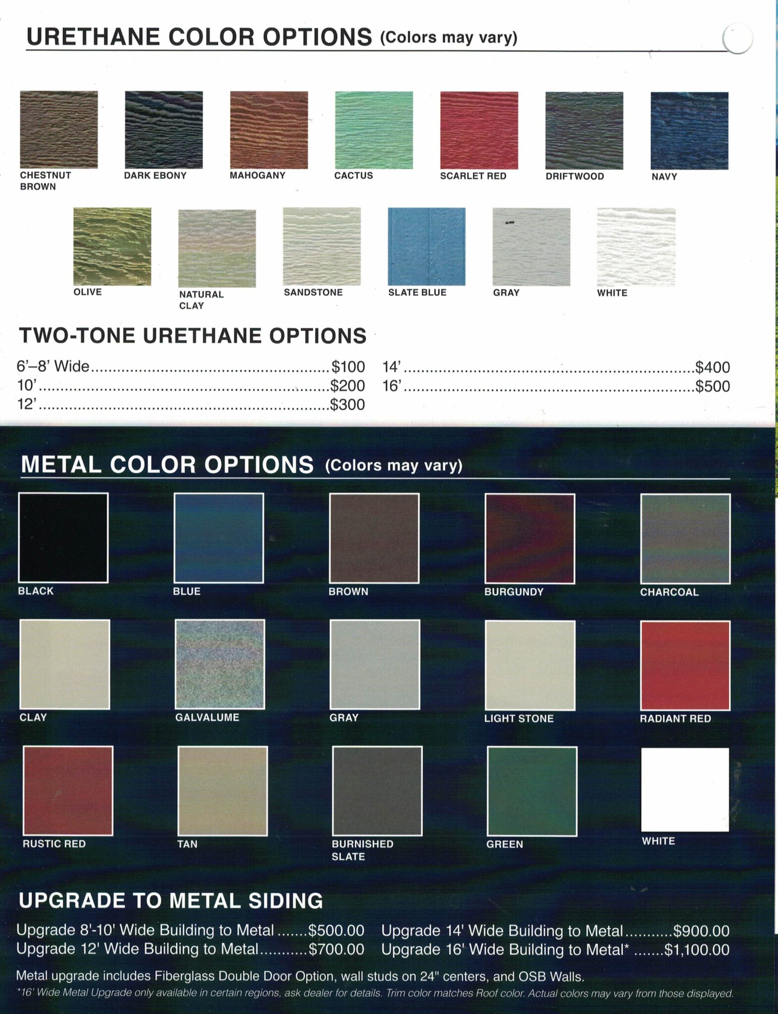 NEW SIDING COLORS FOR PREMIER PORTABLE BUILDINGS – ShedMart USA